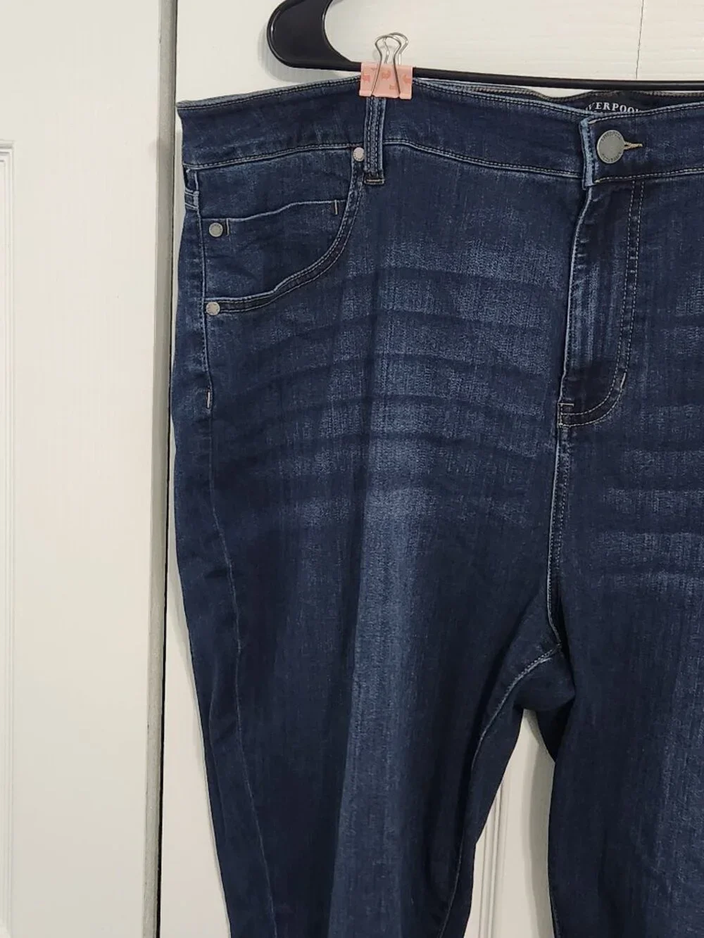 Liverpool Eco Abby Hi-Rise Skinny Ankle Jeans Plus Size 24W Dark Wash NWT
